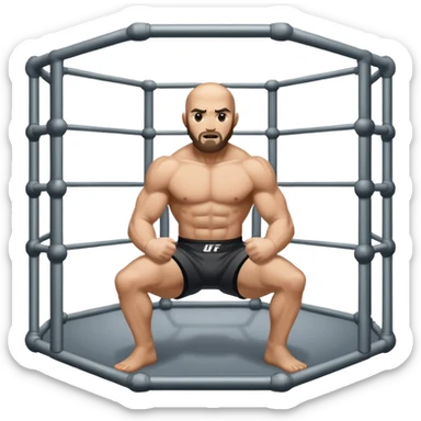 Create emoji the cage of ufc sticker