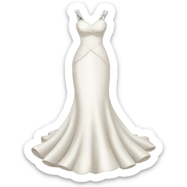 wedding dress sticker