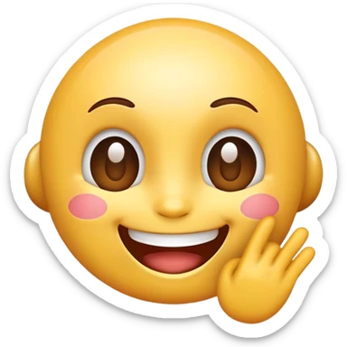 Generate a emoji of Easy AI Chat with fun emotion  sticker