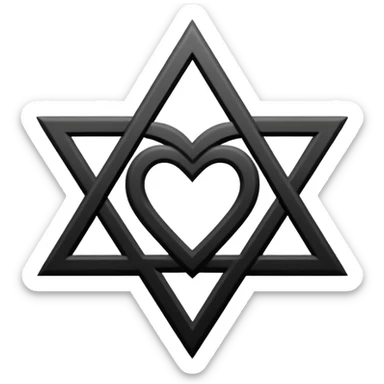 A heartagram like ville valo symbol yk sticker