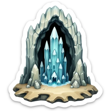Stalactite in nature sticker