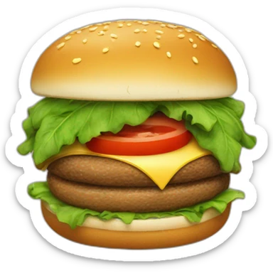 Veggie-buger sticker