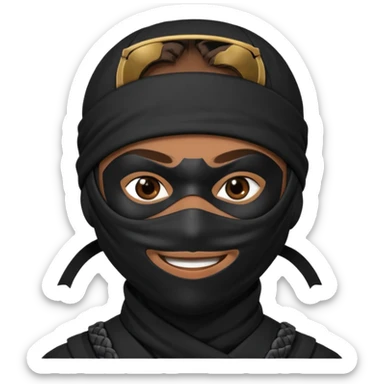 Ninja con ojos de enamorado  sticker