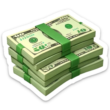 dinero billete sticker