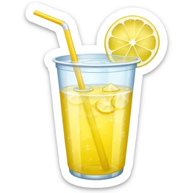 lemonade in a plastic cup sticker