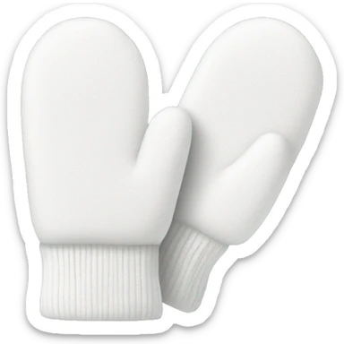 White mittens  sticker