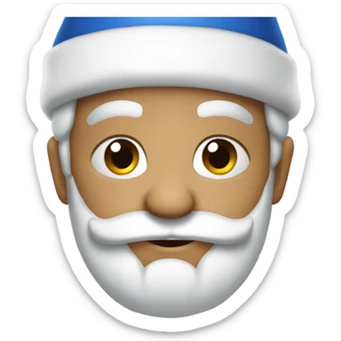 Santa klaus blue sticker