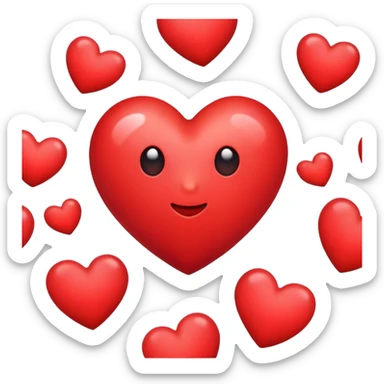 Heart sticker