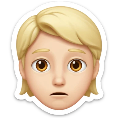 disbelief face sticker