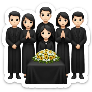 burial ceremony sticker