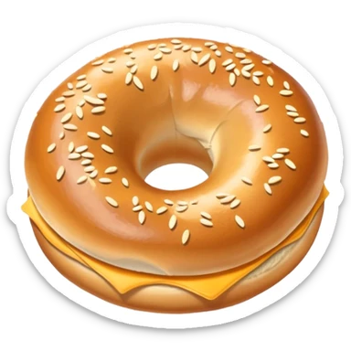 Bagel sticker