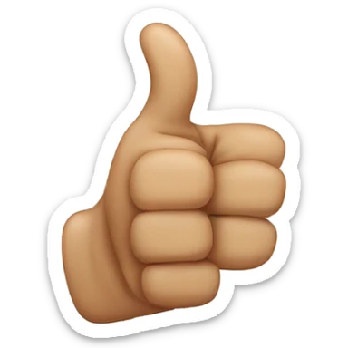 thumbsup but barely sticker