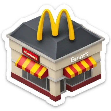 mcdonalds restaurant sticker