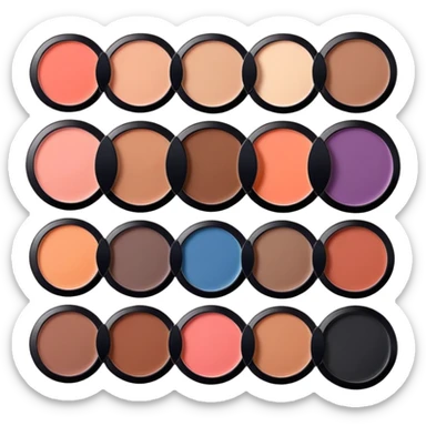 Sombras de maquillaje sticker