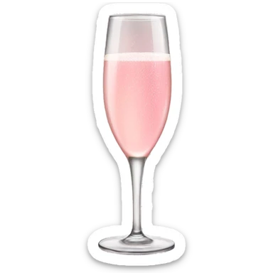 Pink champagne sticker