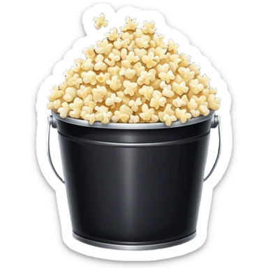 bucket of popcorn and a movie screen sticker