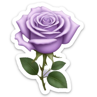 light purple rose coquette  sticker