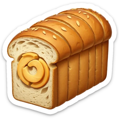 i dont need any hole or butter just simple bread load sliced  sticker