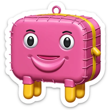   jeff koons style art SPAM pink meat  pinata sculpture  sticker