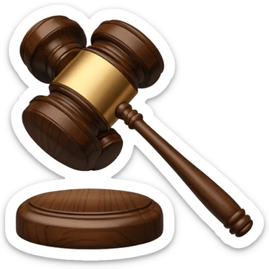 Auction gavel sticker