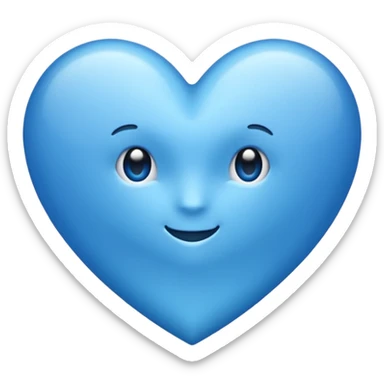Coeur bleu Normal  sticker