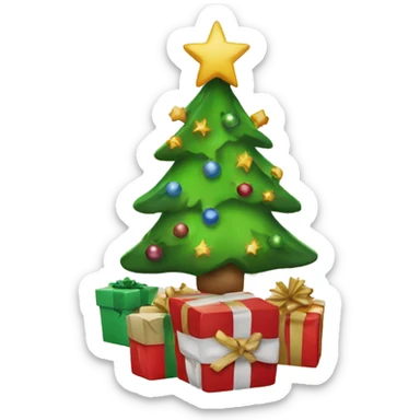 Christmas objects sticker