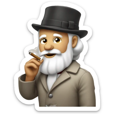 Père Noël smoking  sticker