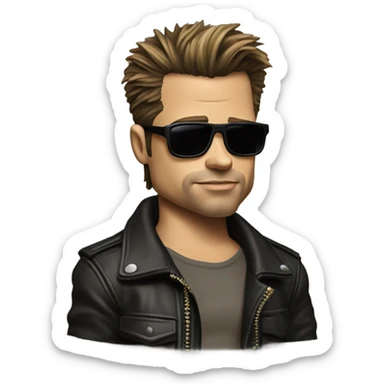 Brad Pitt from fight club sticker