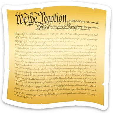 U.S. Constitution sticker