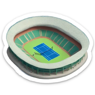 tennis stadium sticker