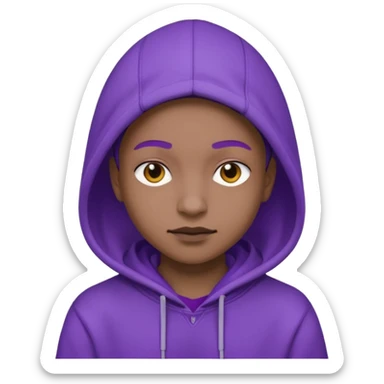 purple user with no face sticker