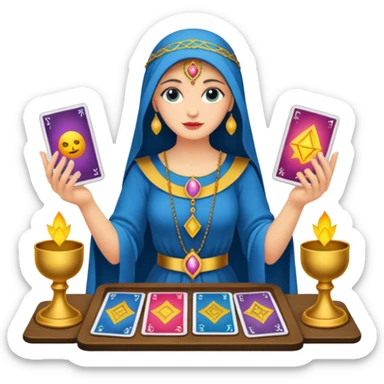 Tarot reading sticker