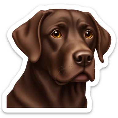 chocolate lab sticker
