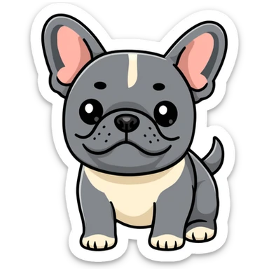 French bulldog sticker