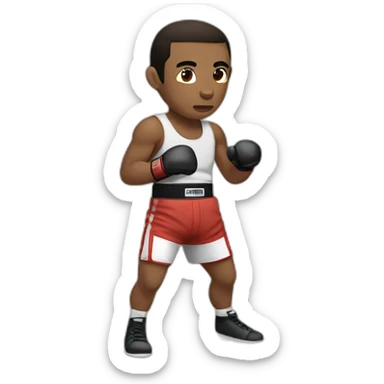 Quiet Fighter Boxing sticker