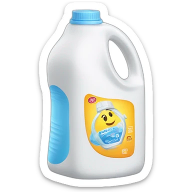 laundry detergent jug sticker