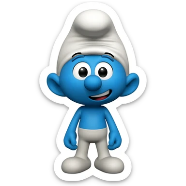 Smurf sticker