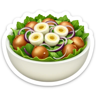 salad with onions sticker