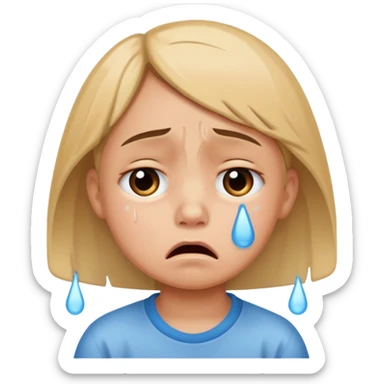 Ağlayan çocuk sticker