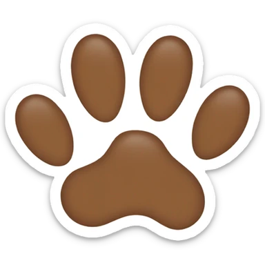 animal paw sticker