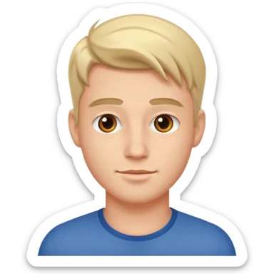 please create a handsome guy sticker