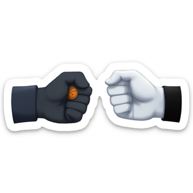 Naruto and Sasuke fist-bumping sticker