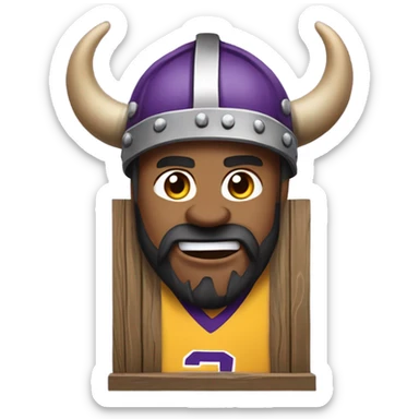 MN Viking in outhouse sticker