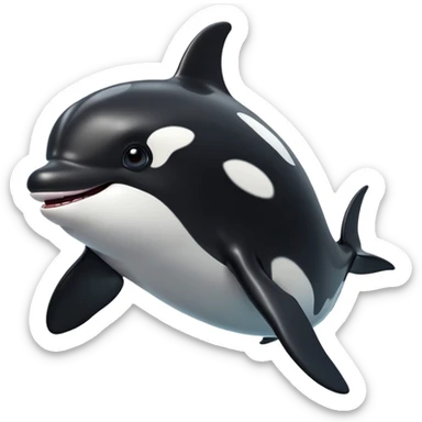 cinematic-comical-orca-portrait-emoji,-head-tilted-dramatically-with-an-exaggeratedly-shocked-expression,-featuring-a-sleek-black-and-white-body-with-wide,-comically-expressive-eyes-full-of-playful-disbelief-and-animated-flippers,-simple sticker