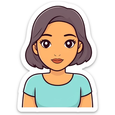 Latina woman sticker