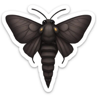 dark moth sticker