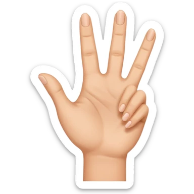 Nah çekmek el işareti  sticker
