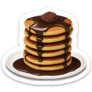Chocolate pancakes sticker