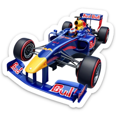 Red bull f1 car sticker