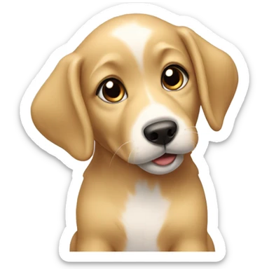 2 golden puppy’s  sticker